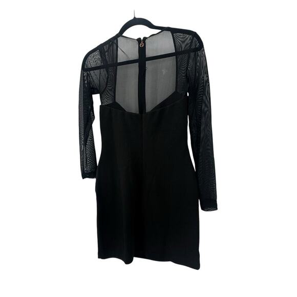 Nookie NMJJ2230 Sade Long Sleeve Mesh Mini Dress Black Size Medium NWT - Picture 8 of 12
